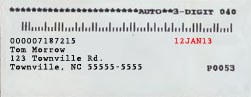 Mailing label