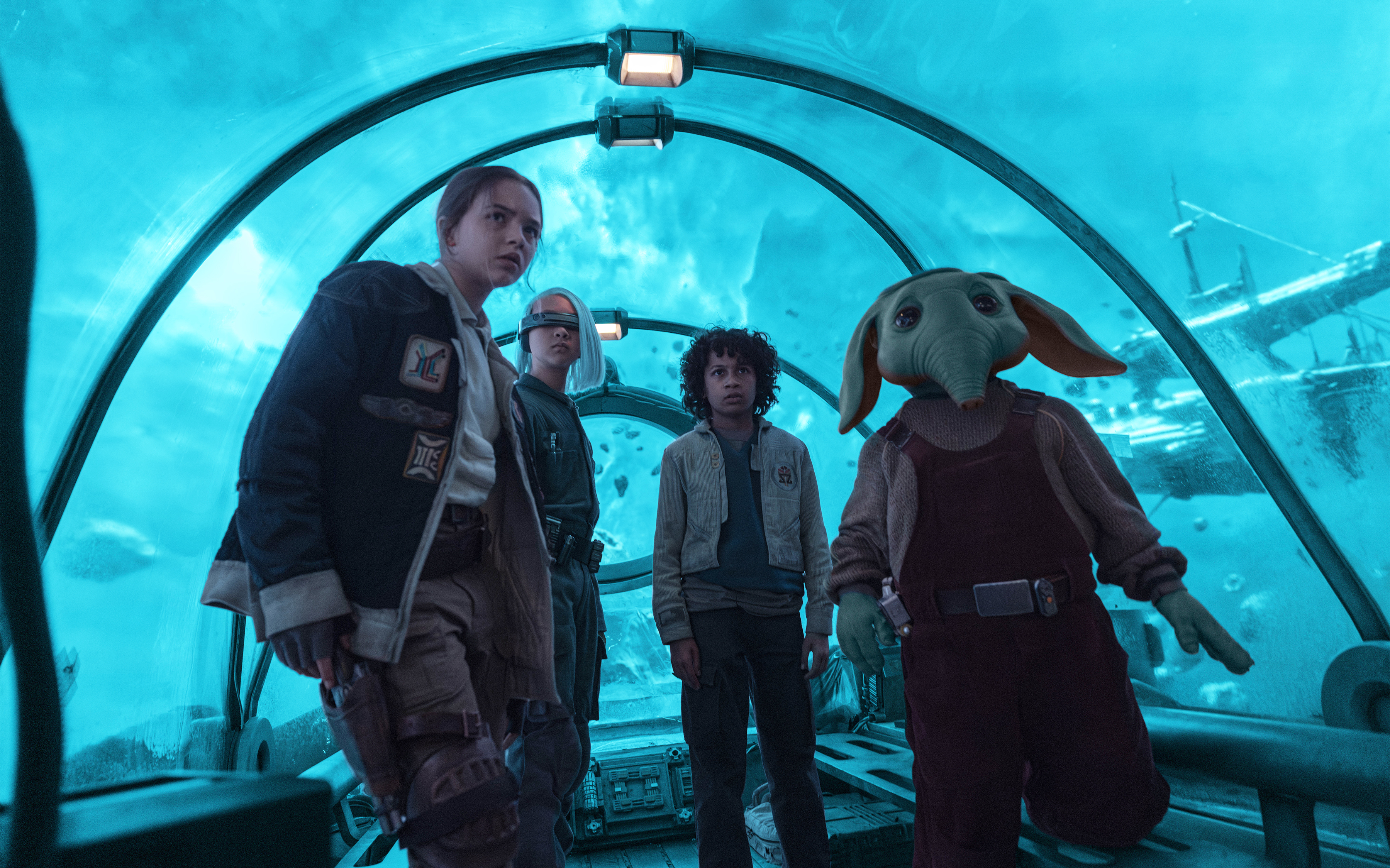 A scene from Star Wars: Skeleton Crew