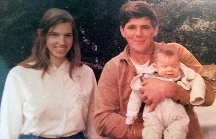 Gipsons with first child