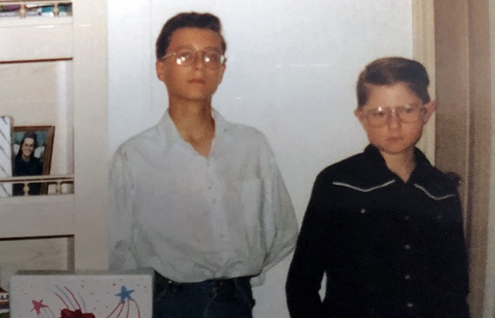 Nate as a child